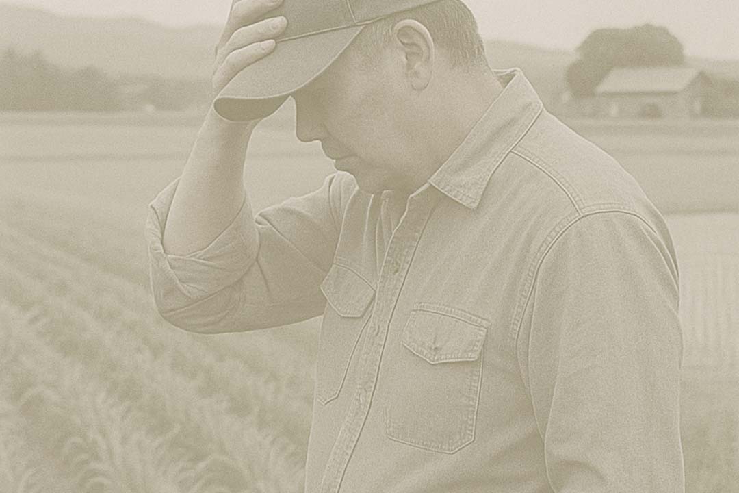 農業を営む男性