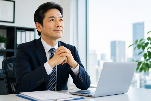 相談者が希望を見出しているイメージ